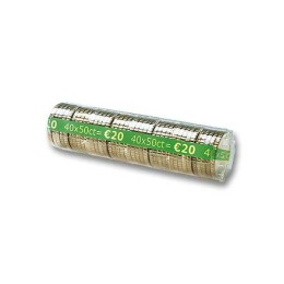 1 Sachet de 250 Coques plastique pour pièces de 50 centimes