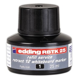 1 Recharge d'encre noire pour marqueur rétractable pour tableaux blancs