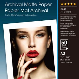 EPSON MATTE archival papier inkjet 192g/m2 A3 50 feuilles pack de 1