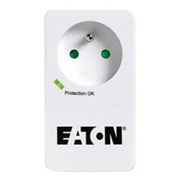 EATON Multiprises parafoudre 10A Protection Box 1 prise FR avec protection de ligne Tel/Internet Port USB