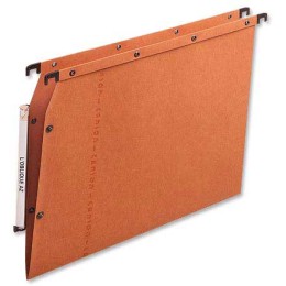 1 Boite de 25 Dossiers suspendus armoires L'OBLIQUE AZV kraft - orange - Fond V