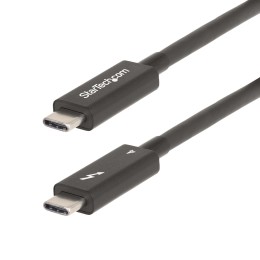 StarTech.com Câble Thunderbolt 4 Actif de 2m, 40Gps, 100W PD, Vidéo 4K/8K - Câble USB - 24 pin USB-C (M) pour 24 pin USB-C (M) - USB 3.2 Gen 2 / USB4 / Thunderbolt 3 / Thunderbolt 4 / DisplayPort 1.4a - 2 m - actif, Alimentation USB (100 W), débit de tran