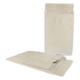 1 Sachet de 20 Pochettes TYVEK blanc indéchirable 250x353 mm à soufflet 38 mm