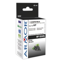 1 Cartouche d'encre ARMOR noire compatible HP 934XL