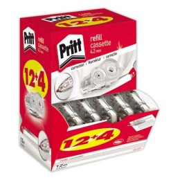 1 Boite de 16 Recharges PRITT pour Roller rechargeable  - 12 + 4 Gratuits