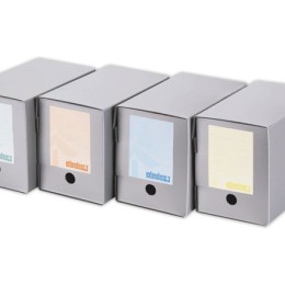 1 Lot de 10 Boîtes à archives en polypropylène EXTENDOS - Dos de 20 cm