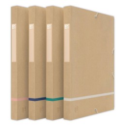 1 Lot de 12  boîtes de classement Touareg carte recyclée - dos 2,5 cm