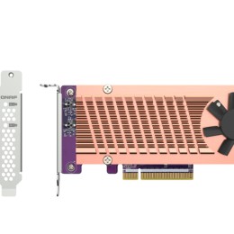 QNAP QM2-2P-384A - Contrôleur de stockage - PCIe 3.0 - profil bas - PCIe 3.0 x8 - pour QNAP QGD-1600