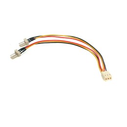 StarTech.com Câble Y d'alimentation pour Ventilateur  TX3 - Câble Répartiteur 3 broches pour PC -15cm - 1x  Molex Fan (F), 2x Molex Fan (M) - Répartiteur d'alimentation de ventilateur - alimentation interne - 3 broches (F) pour alimentation interne - 3 br