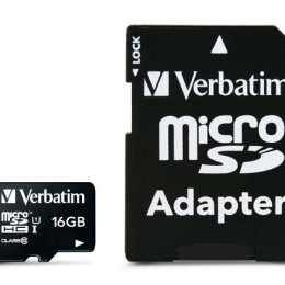 Verbatim - Carte mémoire flash (adaptateur microSDHC - SD inclus(e)) - 16 Go - Class 10 - micro SDHC