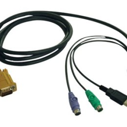 EATON TRIPPLITE USB/PS2 Combo Cable for NetDirector KVM Switches B020-U08/U16 and KVM B022-U16 6 ft. 1.83m