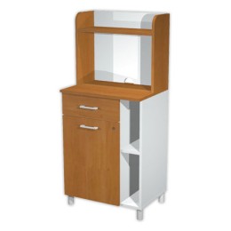 1 Meuble de rangement pour pause café aulne monté