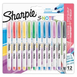1 Etui de 12 Surligneurs SHARPIE encre liquide assortis