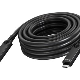 Vision - Câble USB - 24 pin USB-C (M) pour 24 pin USB-C (M) - USB 3.2 Gen 1 / DisplayPort 2.1 - 3 A - 10 m - Active Optical Cable (AOC), USB Power Delivery (60W), support pour 4K60Hz - noir