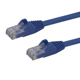 StarTech.com Câble réseau Cat6 Gigabit UTP sans crochet de 3m - Cordon Ethernet RJ45 anti-accroc - Câble patch Mâle / Mâle - Bleu - Cordon de raccordement - RJ-45 (M) pour RJ-45 (M) - 3 m - UTP - CAT 6 - moulé, sans crochet - bleu