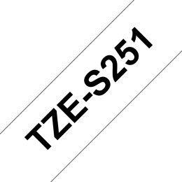 BROTHER P-TOUCH TZE-S251 noir sur blanc 24mm extra gluey