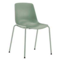 1 chaise polypro kaki 4 pieds kaki