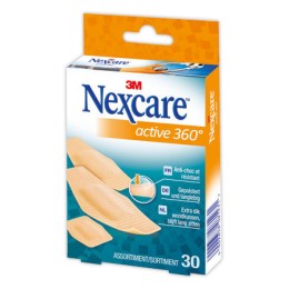 1 Boite de 30 Pansements assortis anti-choc NEXCARE Active 360