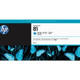 HP 81 original dye Ink cartridge C4934A light cyan standard capacity 680ml 1-pack
