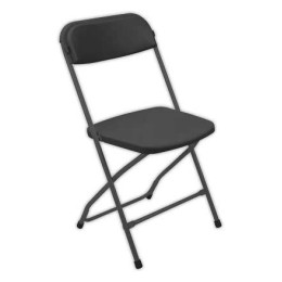 1 Chaise pliante en polypropylène noir