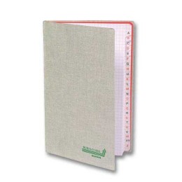 1 Répertoire toilé fil 14x22 cm, 5x5, 192 pages