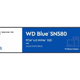 WD Blue SN580 WDS100T3B0E - SSD - 1 To - interne - M.2 2280 - PCIe 4.0 x4 (NVMe)