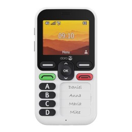 DORO Leva X10 - 4G téléphone de service - RAM 64 Mo / Mémoire interne 128 Mo - microSD slot - 320 x 240 pixels (60 Hz) - blanc et noir