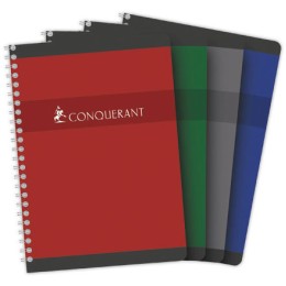 1 Carnet spirale CONQUERANT 14,8x21 cm -5x5 - 70g - 180 pages