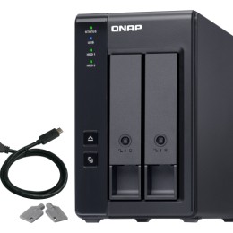 QNAP TR-002 2 Bay USB Type-C Direct Attached Storage with Hardware RAID