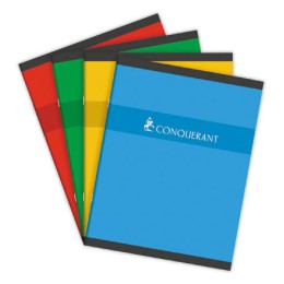 1 Cahier agrafé Conquérant 70g, 17x22 cm,5x5,96 pages
