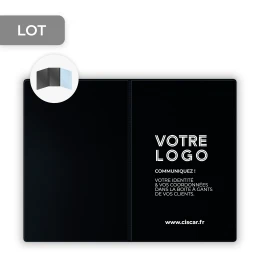 ETUIS CARTE GRISE TRIO GOMME 3 VOLETS - PERSONNALISATION RECTO