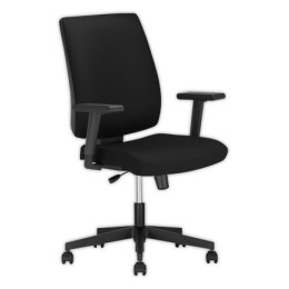 1 Siège Taktik synchrone tissu noir avecaccotoirs montés