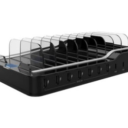 DLH DY-AU4660 - Station de charge + adaptateur secteur - 60 Watt - 2.4 A - PD - 10 connecteurs de sortie (3 x USB-C, 7 x 4 pin USB Type A)