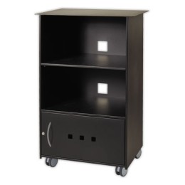 1 Meuble de rangement 1 porte en métal noir