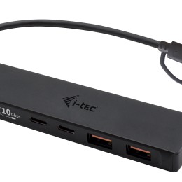I-TEC USB-C Metal HUB 2xUSB 3.0 2xUSB-C 5Gbps without power adapter ideal for Notebook Ultrabook Tablet PC