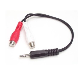 StarTech.com Câble adaptateur audio Mini-Jack 3,5 mm mâle vers 2x RCA femelle - 15 cm - Cordon Mini Jack RCA - Câble audio - RCA x 2 femelle pour mini-phone stereo 3.5 mm mâle - 15.24 cm - noir - pour P/N: PEXSOUND7CH, SV411KUSB