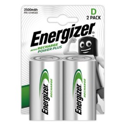1 Blister de 2 Piles rechargeables ENERGIZER Power Plus HR20 (D)