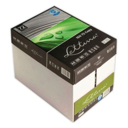 1 Carton de 5 Ramettes 500f. papier blanc A4 80g 100% recyclé faible blancheur