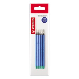 1 Lot de 5 Recharges STABILO marathon - bleu