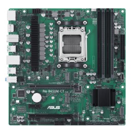 ASUS PRO B650M-CT-CSM - Carte-mère - micro ATX - Socket AM5 - AMD B650 Chipset - USB-C 3.2 Gen2, USB 3.2 Gen 2, USB 3.2 Gen 1 - Gigabit LAN - carte graphique embarquée (unité centrale requise) - audio HD (8 canaux)
