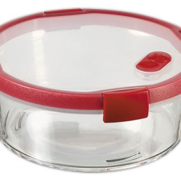 1 Boite alimentaire en verre ronde 1,2L CURVER rouge