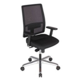 1 Siège Bizzi synchrone, assise noire dossier résille
