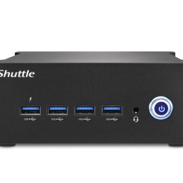 Shuttle XPC nano NT10H5 - Barebone - mini PC 1 x Core Ultra 5 125H / jusqu'à 4.5 GHz - RAM 0 Go - Intel Arc Graphics - Gigabit Ethernet, 2.5 Gigabit Ethernet - noir