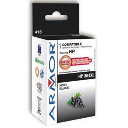 1 Cartouche d'encre ARMOR noire compatible HP 364XL