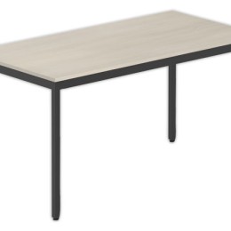 1 Table modulaire rectangulaire 140 x 70 acacia / noir