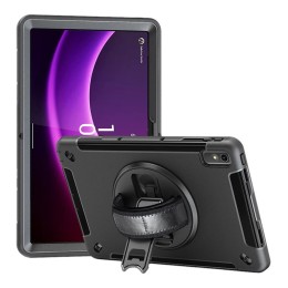 DLH - Coque de protection pour tablette - avec bandoulière, poignée rotative et support - pour Lenovo Tab P11 (2nd Gen)