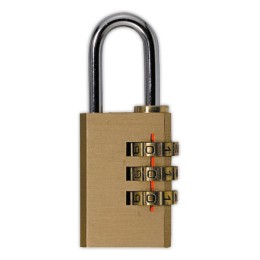 1 Cadenas à combinaison en laiton massif