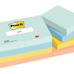 1 Lot de 12 Notes Beachside, 38 x 51 mm, 100 feuilles