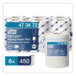 1 Lot de 6 Bobines Tork Reflex à dévidage centralfeuille à feuille M4