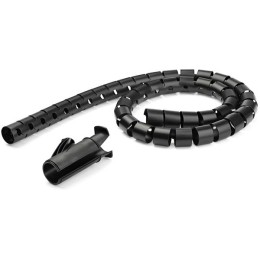 Voici une solution simple et rapide pour organiser vos câbles. Ce passe-câbles en spirales''enroule autour de vos câbles pour dégager votre zone de travail, tout en protégeant vos câbles de l''abrasion.Les dimensions du passe-câbles extensible sont idéale